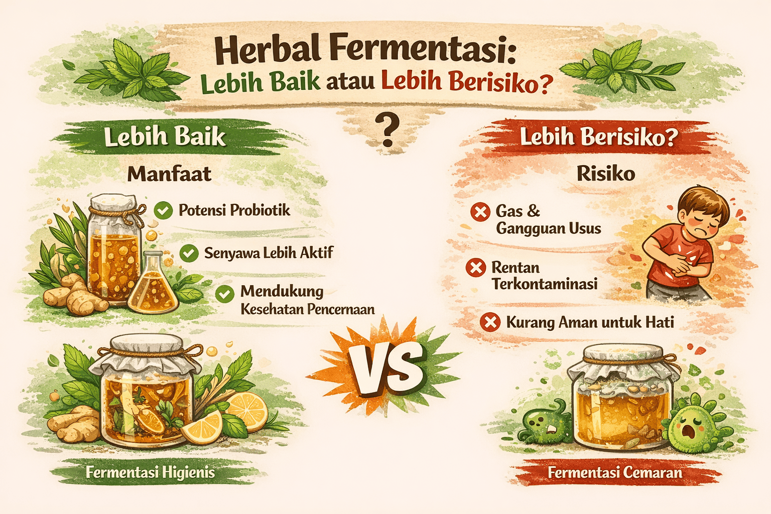 Herbal Fermentasi: Lebih Baik atau Lebih Berisiko?